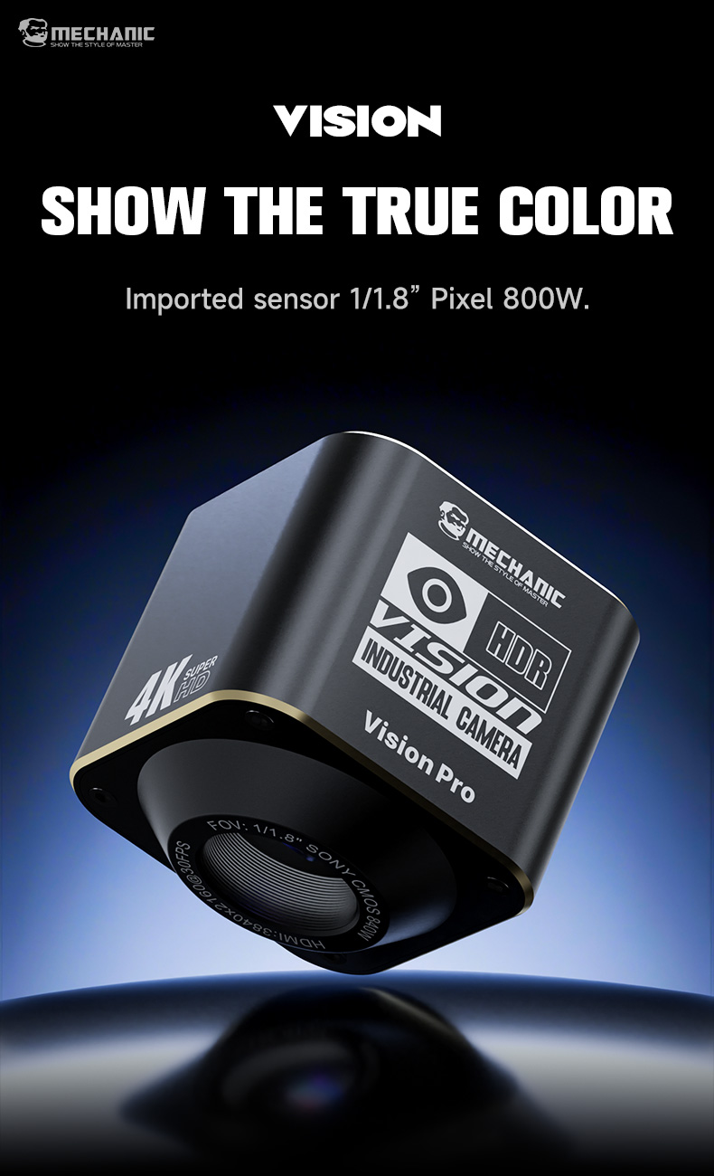 4K Microscope Camera Sony Sensor - Mecánico Vision Pro IMX678 Sony Sensor