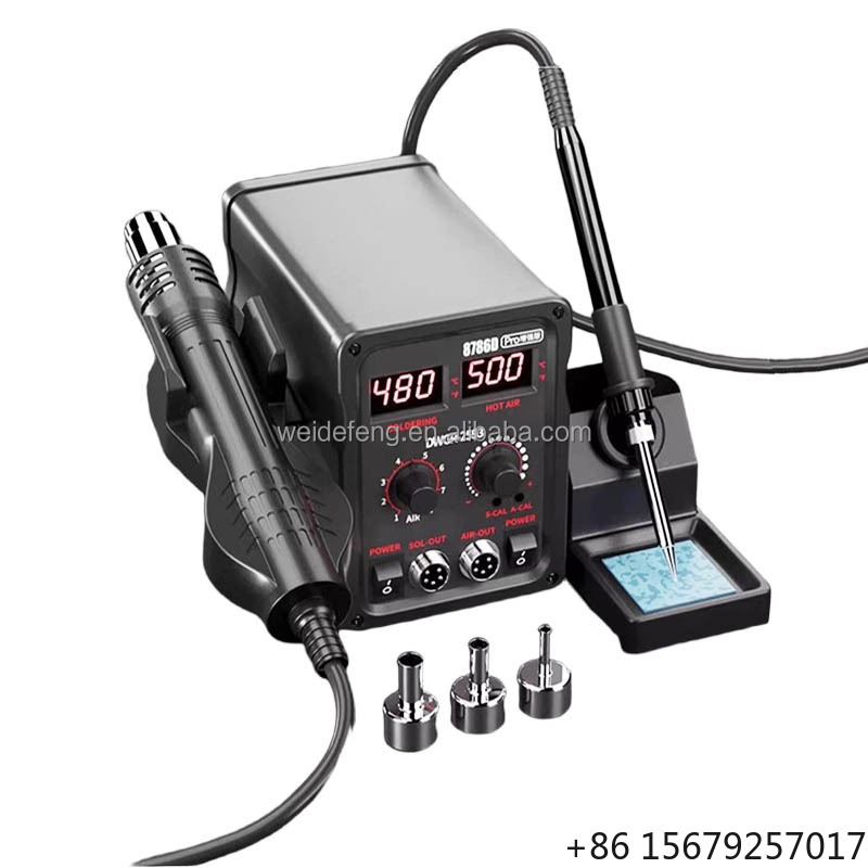 Estación de retrabajo eléctric - 2 In 1 Soldering Rework Station 750W reseña y precio