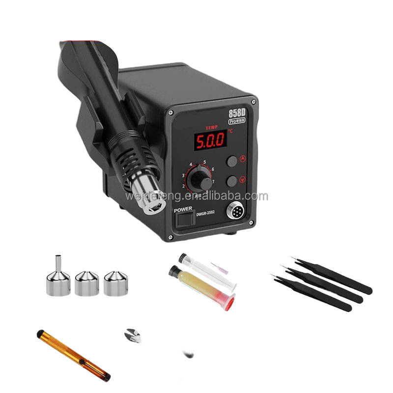 Estación de retrabajo eléctric - 2 In 1 Soldering Rework Station 750W reseña y precio