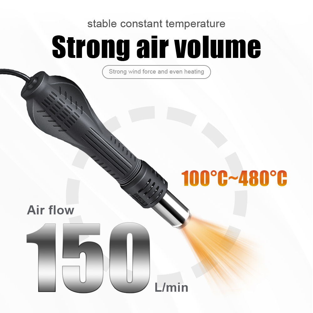 Pistola de aire caliente 2 en  - 2 In 1 Soldering Rework Station 750W reseña y precio