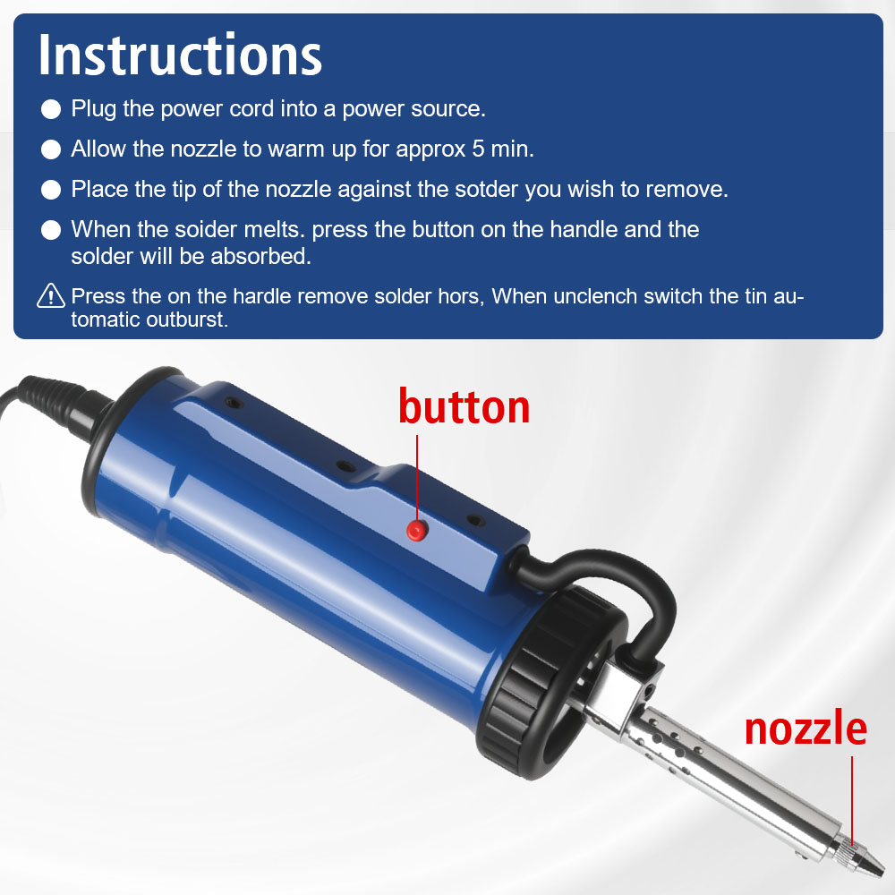 Bomba de extracción con 3 boqu - Desoldering Pump Electric Vacuum Station reseña y precio