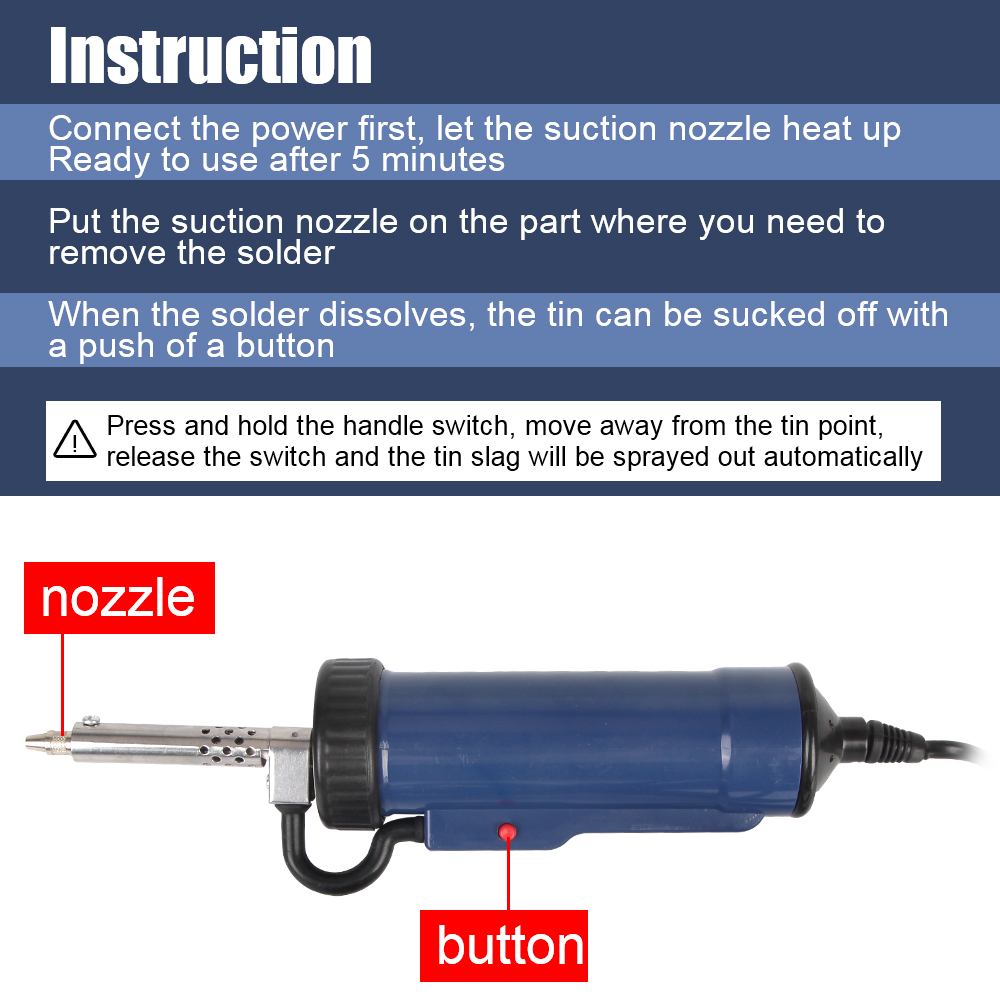 Nueva máquina desoldadora, bom - Desoldering Pump Electric Vacuum Station reseña y precio